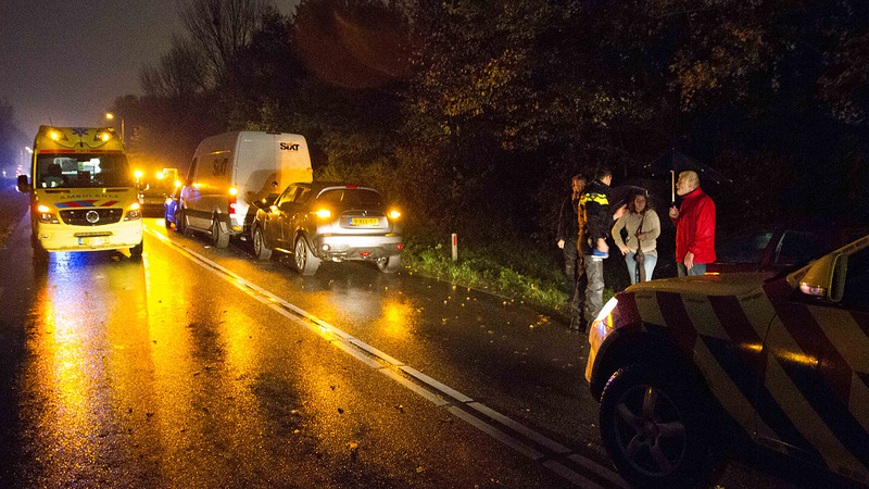 Kettingbotsing tussen zes voertuigen op N504, één gewonde