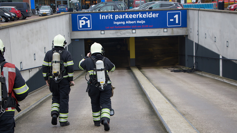 Parkeergarage Middenwaard dicht na 'burnout