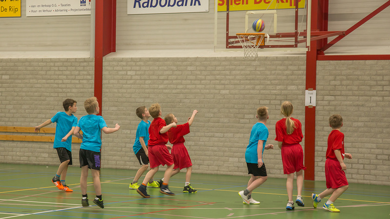 Basketbaltoernooi voor basisscholen De Rijp en omgeving zeer geslaagd