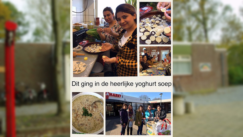 Kook, Praat, Eet en Vergeet!' voor vluchtelingen in buurthuis De Ezel