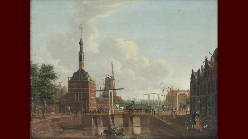 Alkmaars stadsgezicht van Hendrick Keun (1738-1787) onder de hamer