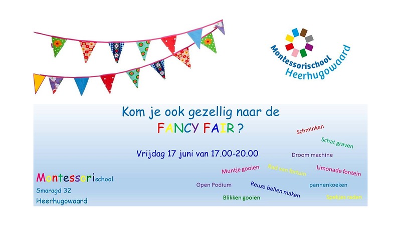 Gezellige fancy fair bij Montessorischool Heerhugowaard