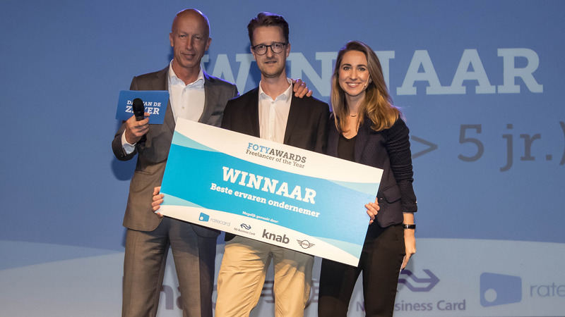 Martijn Wokke beste ervaren zzp'er bij Freelancer of the Year Awards