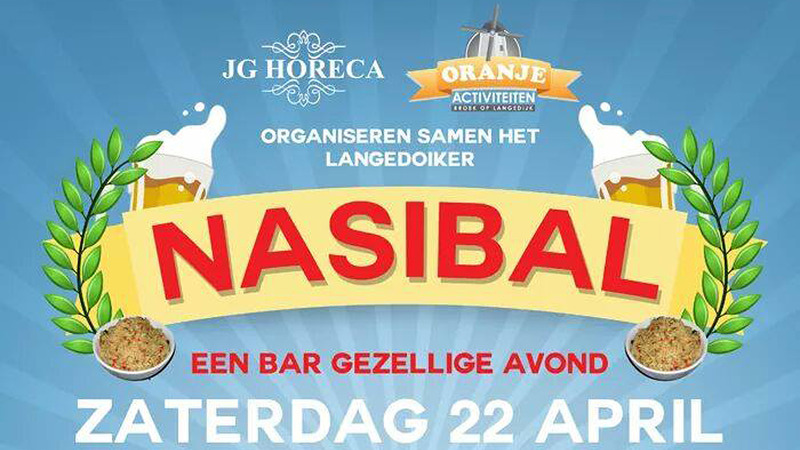 Langedoiker Nasibal in feesttent op Havenplein