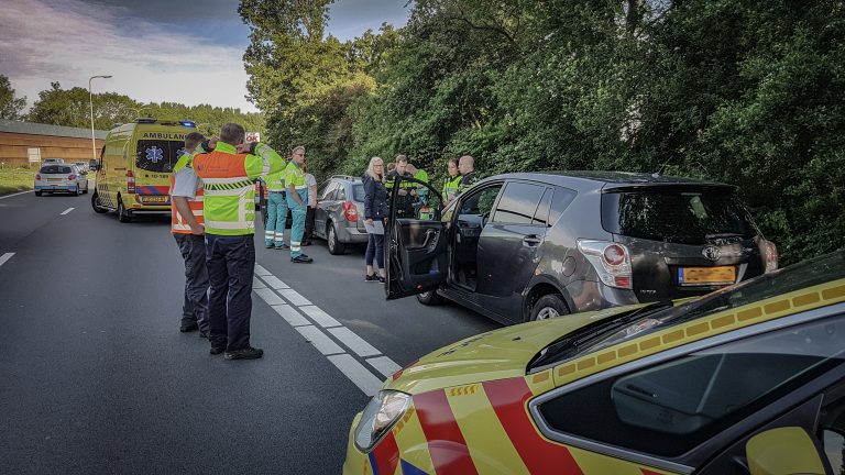 Kop-staart botsing op Nollenweg (N508) in Alkmaar