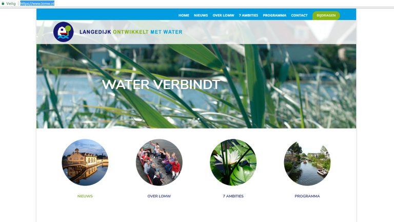 Nieuwe site Langedijkontwikkeltmetwater.nl volgt waterprojecten