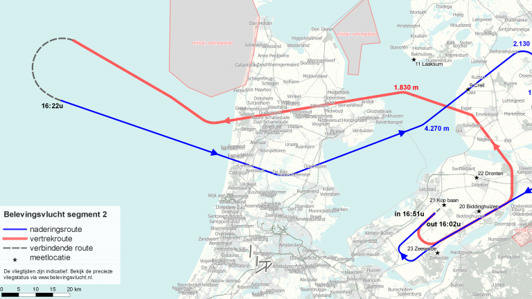 Testvluchten Lelystad Airport ook over Regio Alkmaar