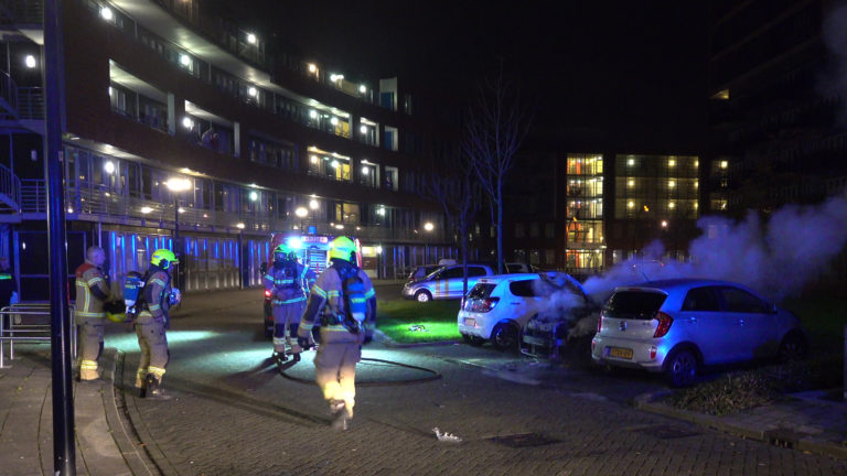 Aan Hemelboog-binnen geparkeerde en te koop staande auto mogelijk in brand gestoken