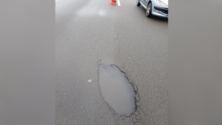 N242 van Nollenweg naar Zuidtangent gesloten voor spoedreparaties