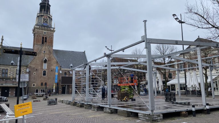 Terrastent op Waagplein Alkmaar sneller afgebroken dan verwacht