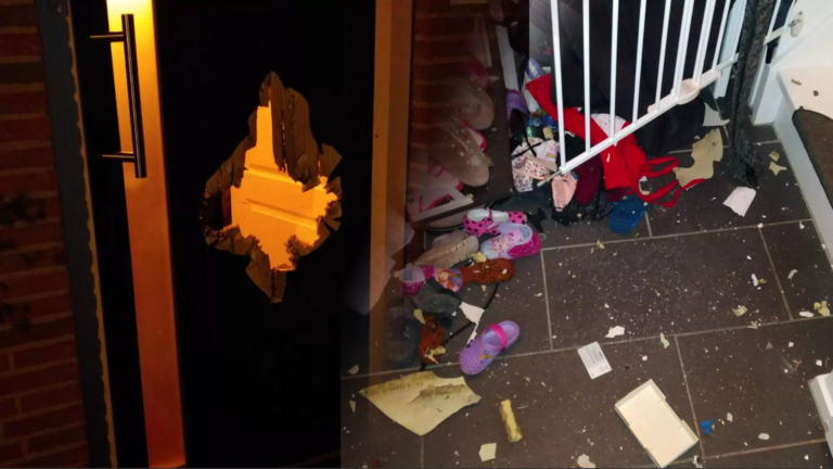 Deur woning gezin kapot geblazen door vuurwerk: “Weten die jochies wel wat ze doen?”