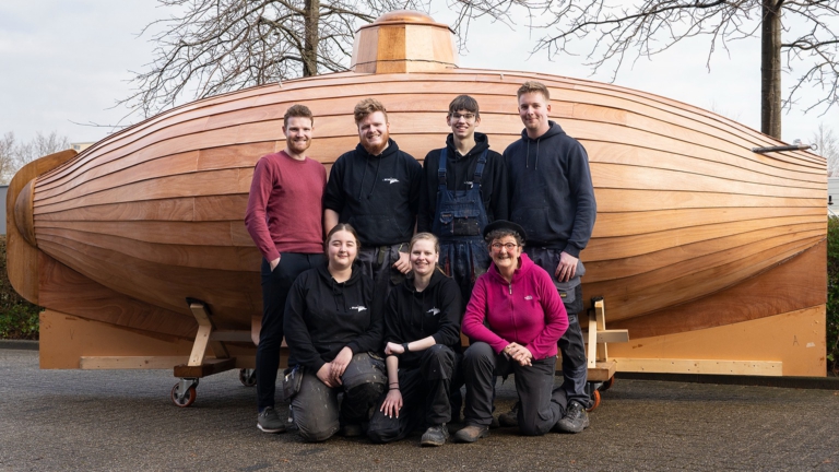 Drebbels duikboot herleeft op Horizon College; leerlingen op landelijke TV