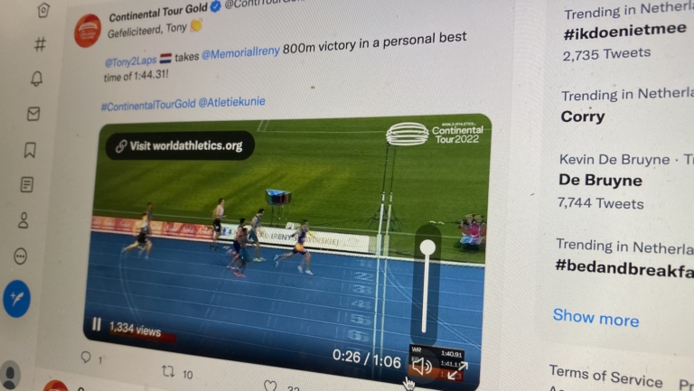 Winnende Tony van Diepen loopt WK-limiet voor 800 meter in ongekend snelle tijd