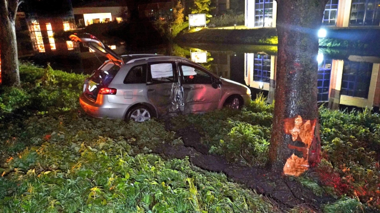 Automobilist ramt boom langs N242 in Heerhugowaard en neemt de benen