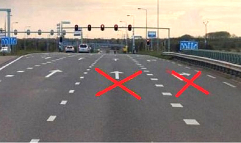 Nog een rijstrook op Nollenbrug dicht vanwege verzakking