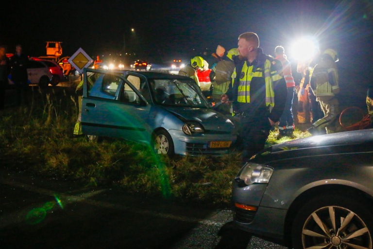 A9 ter hoogte van Uitgeest afgesloten na ernstig ongeval