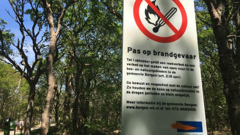 Brandweer overal alert op verhoogd risico natuurbranden, Bergen heeft meteen generale