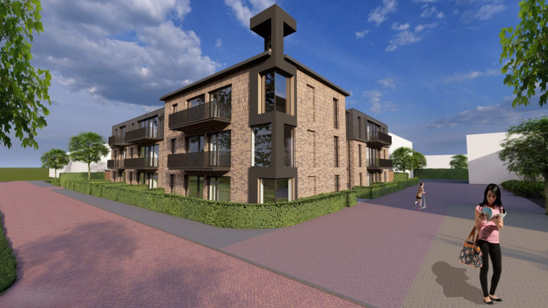 Voormalige katholieke kerk Schermerhorn wijkt voor 21 sociale huurwoningen