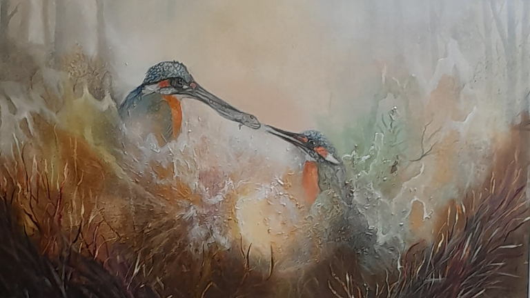 Beeldhouwer Martin Griek en schilder Janny van Dijk exposeren in Bibliotheek Heiloo