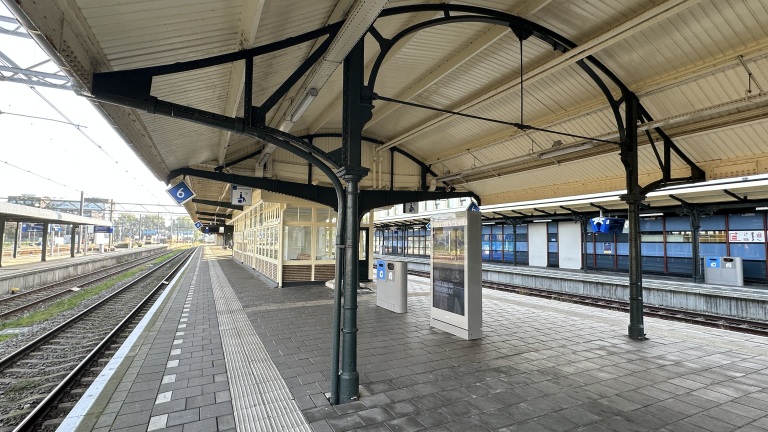 Flinke inkorting monumentale perronkap van station Alkmaar levert geen bezwaren op