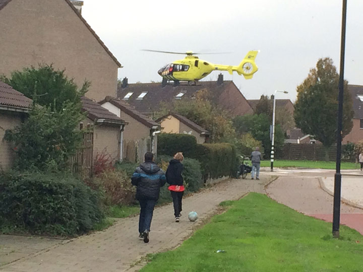 Peuter valt van trap: traumaheli ter plaatse (FOTO's)