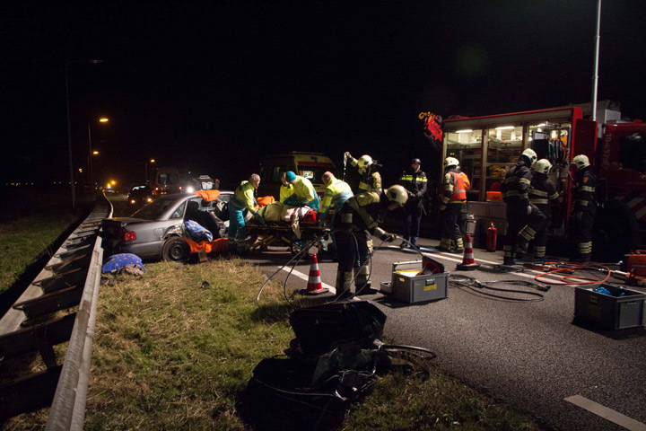 Vier gewonden bij frontale botsing op N9 nabij Burgerbrug (FOTO's)