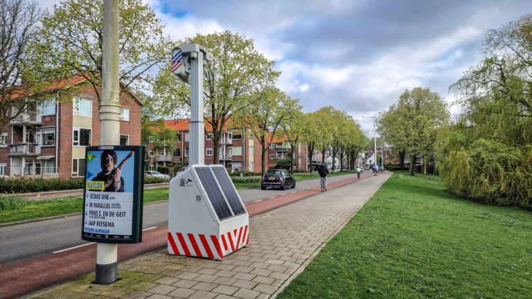 De flexflitser, hier aan de Vondelstraat in Alkmaar