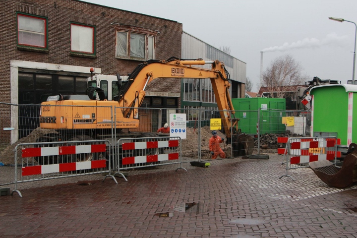 Bodemsanering op Havenplein zorgt voor verkeersoverlast (FOTO's)