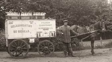 melkboer paard en wagen